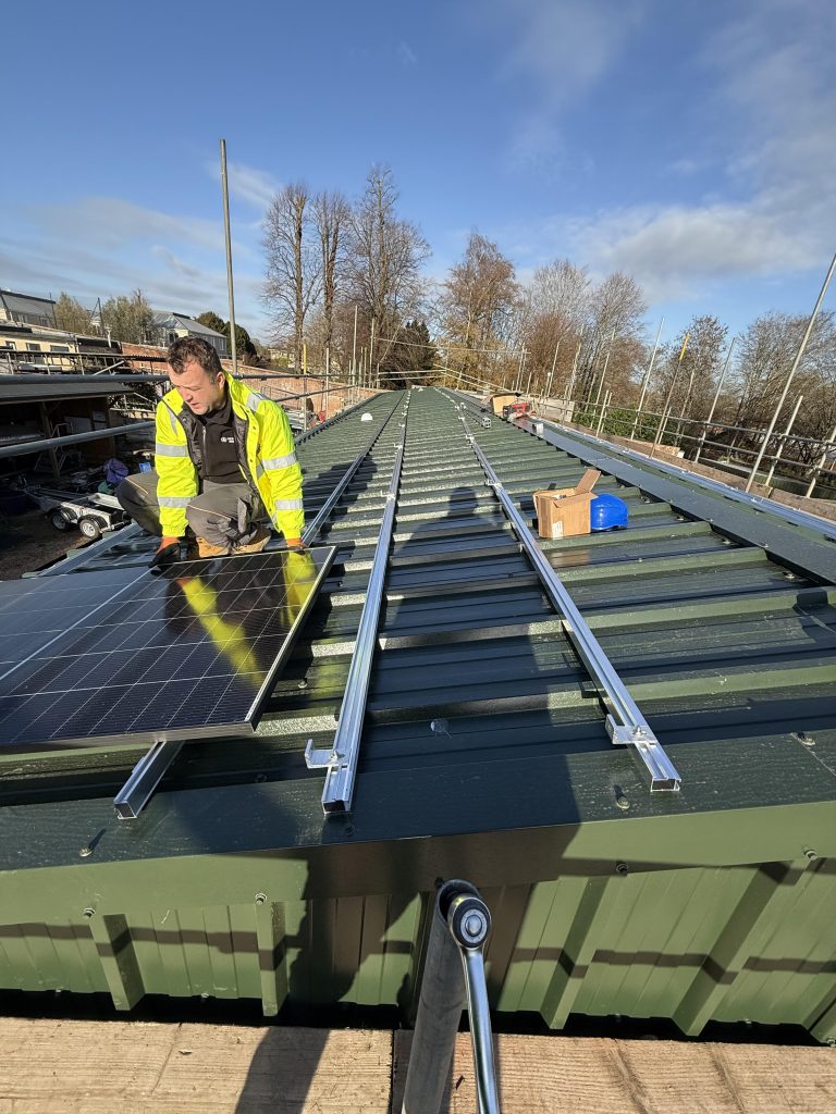 Solar panel installation project 4